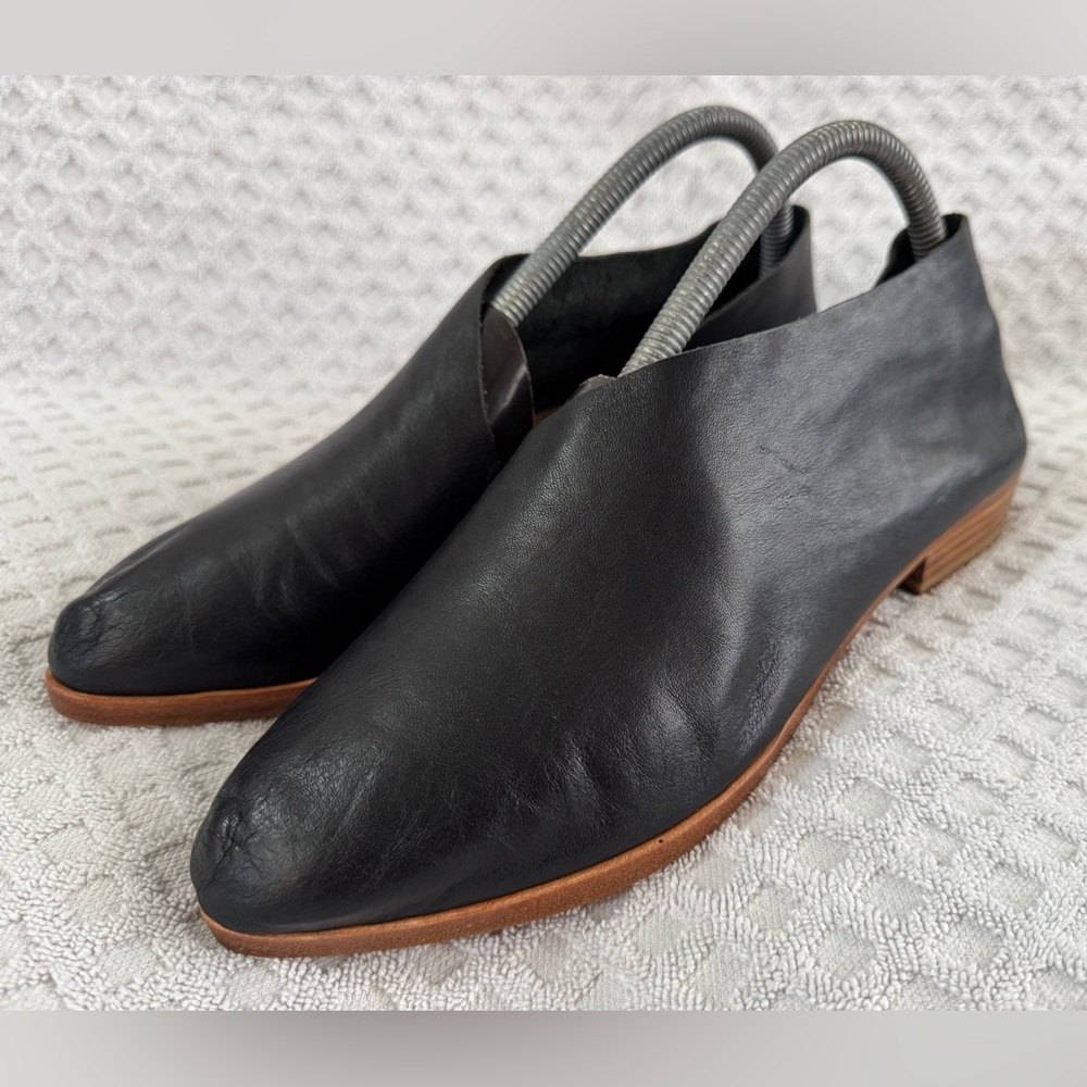 Sevilla Smith The Sandy Ibiza Nero Gloveskin Leather Black Size 40 W US 9-9.5